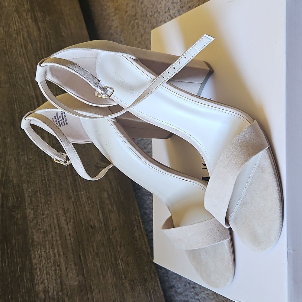 Beige Heeled Sandal